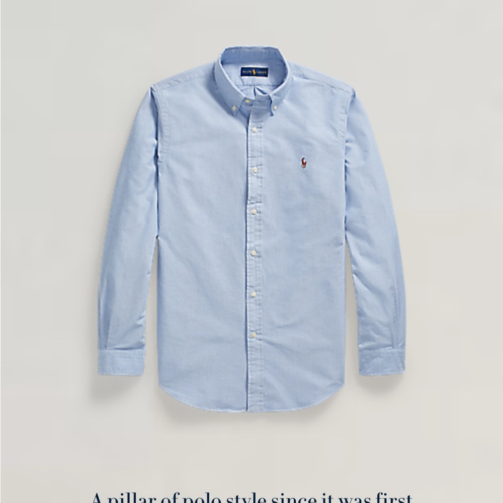 Polo by Ralph Lauren Men's Blue Shirt - Picture 3 of 3